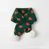 Bufanda infantil Babamama invierno gruesa cálida jacquard encantadora dulce bufanda bufanda engrosada para bebé niña bufanda
