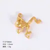 Yiwu Accesorios Aleación Accesorios DIY Dorado Arena Mate Antiguo Corazón Esmerilado Pendientes Colgante Colgante Elegante