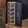 Taza de jade con incrustaciones de oro de los cinco elementos, taza de maestro de cambio de horno, juego de té Kung Fu individual, taza de té de cerámica, taza de té grande, caja de regalo