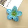 Pinza de Garra de Plumeria Transfronteriza de 8 cm con Broche de Flor de Caramelo de Diamante Simulado, Nuevo Estilo con Accesorio para el Cabello de Flor de Bauhinia con Pedrería para la Parte Posterior de la Cabeza