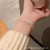 Novas Pulseiras de Contas Costuradas Estilo Chinês Casal para Mulheres no Outono e Inverno Pulseiras Maillard Retrô de Nicho com Pulseiras Elegantes e de Alto Padrão