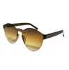 Gafas de Sol Transparentes de Gelatina de Una Pieza sin Marco Europeas y Americanas Personalizadas de Color Caramelo de Una Pieza Gafas de Sol Marinas