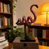Ornamento de Flamingo de Luxo Leve Nórdico Decoração de Sala de Estar Gabinete de TV Ornamento Criativo de Alto Padrão para Sala Modelo