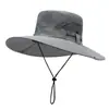 Sombrero para Hombre, Sombrero de Sol de Secado Rápido para Hombre de Verano, Nuevo Sombrero de Pescador Transpirable para Exteriores, Sombrero de Protección Solar Transfronterizo para Adultos al por Mayor