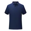 Roupa de Trabalho de Verão Camisa Cultural Roupa de Trabalho Roupa de Trabalho Bordada Camisa Polo Logo Impresso Personalizado Camiseta de Lapela Manga Curta Atacado