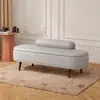 Novo banco para trocar de sapatos para entrada de casa, quarto, loja de roupas, com armário para sapatos e sofá para calçar os sapatos