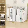 Suporte vertical para arquivos de mesa, suporte simples para livros para estações de trabalho, porta-pastas de mesa, material de escritório e suporte para documentos
