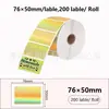 Etiqueta adhesiva térmica láser de venta al por mayor transfronteriza redonda cuadrada imprimible impermeable etiqueta adhesiva térmica adhesivo