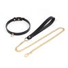 Juguetes Sexuales Sm Collar de Cuero Genuino Gargantilla para Pareja Collar con Campana de Piel de Vaca Banda para el Cuello Alternativa K9 Bondage