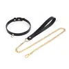 Juguetes Sexuales Sm Collar de Cuero Genuino Perro Gargantilla de Cuero de Vaca Collar con Campana Pareja K9 Alternativa Bondage