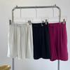 A4888 Verano Nuevo Estilo Coreano Holgados Casual Combinan con Todo Transpirables Frescos Pantalones de Cintura Alta Pantalones de Cinco Cuartos Pantalones de Longitud Media