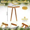 Nuevo producto transfronterizo: Guirnalda de Navidad de terciopelo dorado con cadena de perlas y lazo, regalo, decoración para árbol de Navidad, adorno colgante
