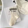 Calcetines de Primavera y Otoño para Mujer, Media Pantorrilla, Antiolor, Absorbentes de Sudor, Transpirables, Resistentes al Desgaste, No Aprietan, Estilo Coreano, Calcetines Deportivos Unisex de Moda, Zhuji