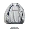 Sudadera unisex de cuello redondo holgada transfronteriza para hombre, nueva sudadera informal americana para primavera y otoño 2026, chaqueta de marca de moda de alta calle