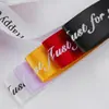 Cinta de Embalaje para Regalos al por Mayor, Cinta Decorativa para Pasteles de Repostería, Rollo de Cinta con Letras en Inglés, Cinta de Flores para Bodas