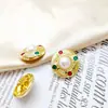 Traje de punto para coser vestido a rayas al por mayor hebilla de perla hebilla de aceite accesorios de ropa de aleación metal a mano abrigo de lana abrigo