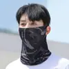 Protetor Solar de Verão Masculino e Feminino Proteção UV Viseira Respirável Máscara de Orelha Proteção de Pescoço Proteção de Pescoço Seda Gelada Ciclismo Outdoor Gola de Pescoço