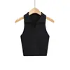 Camiseta Chaleco Polo de Punto sin Mangas para Mujer, Verano, Nuevo, Chic, Temperamento, Corto, Adelgazante, Capa Interior, Base