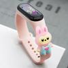 Reloj de pulsera de silicona impermeable con diseño de dibujos animados de la serie Rab Cloth para hombres y mujeres y niños.