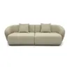 Sofa Curvo de Lujo Ligero Qiyu Tela Sala de Estar Apartamento Pequeño Muebles de Diseñador Tienda de Ropa Salón de Belleza Sofá con Forma