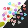 Cuentas Acrílicas Estampadas en Relieve de 12 mm Cuentas de Corazón Melocotón Material DIY Accesorios para Pulseras y Collares Hechos a Mano