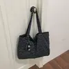 Cross2026 Otoño Nuevo Bolso Rayado Estilo Coreano de Alto Valor Bolso de Mano de Gran Capacidad Moda para Mujer Bolso Tote para Viajes Diarios
