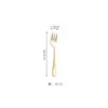 Faca e garfo e colher para comida ocidental 1010 talheres de aço inoxidável dourados colher para misturar café espátula para bolo conjunto de faca e garfo para bife de hotel