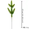Guirlanda de Natal Cintilante Transfronteiriça Luvas de Natal Guirlanda Brilhante Flocos de Neve Aveludados Folhas de Pinheiro Frutas Vermelhas