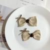 Dupla camada de leite marrom tecido arco semi-acabado produtos acessórios acessórios acessórios telefone móvel shell sapatos saco de flores hairpin acessórios
