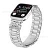 Adequado para Apple 1-10 gerações pulseira de relógio de aço inoxidável Apple Watch Ultra Butterfly brilhante pulseira de aço de três bolas