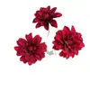 Flor Artificial Dalia de 3 Cabezas Degradada para Boda y Decoración de Habitación, Arreglo Floral, Decoración Suave, Decoración para el Hogar Transfronteriza, Flor Artificial de Mano