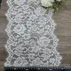 Borda de renda de cílios larga, borda de renda para lingerie, roupas, bainhas de saia e punhos, borda jacquard de renda de cílios ondulada
