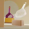 Set de pala para arena de gato todo en uno más vendido transfronterizo, Herramienta para recoger excrementos de gran capacidad, Suministros de limpieza para gatos mascotas