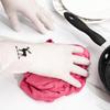 Guantes de nitrilo transparentes para lavavajillas, guantes de lavandería duraderos, guantes de goma para lavar la cocina imprimibles para el hogar.