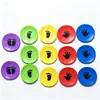 Discos Planos con Logo para Huellas de Manos y Pies, Marcadores para Entrenamiento de Fútbol, Equipo Antideslizante Resistente al Desgaste para Entrenamiento Sensorial Infantil