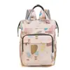Mochila Bolsa de Maternidade Estampada Moderna Grande Capacidade Multifuncional Bolsa para Passeio de Mãe e Bebê Mochila Portátil Térmica para Gestante