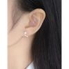 841 Versión coreana del diseño original pendientes de delfín marino plata de ley S925 pendientes de plata para mujer venta al por mayor directa de fábrica
