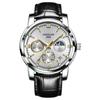 Reloj automático auténtico para hombre, versión coreana de alta gama, simple, luminoso, impermeable, con calendario, reloj de pulsera para hombre, al por mayor