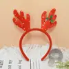 Diademas y Pasadores Decorativos Navideños Transfronterizos Temática de Muñeco de Nieve Navideño con Astas Diademas con Astas Disfraces Festivos Infantiles Diademas con Astas