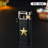 Nuevo Llegada 5501 Encendedor de Metal Retro con Rueda de Molienda Personalizado Creativo Inflable a Prueba de Viento Encendedor de Gas Dropshipping