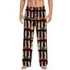 Pantalones de pijama de algodón imitación con estampado 3D, europeos y americanos, transfronterizos, casuales para el hogar, para hombre y mujer, con cordón, bolsillo lateral con solapa, pantalones para el hogar, pantalones