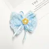 Fita de Renda Fresca com Pequenas Flores Decorativas e Laço, Acessórios de Cabelo DIY Semi-Acabados, Roupas, Sapatos, Chapéus, Bolsas e Acessórios