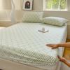 Categoría A verano 2024 algodón tela gruesa vieja gorro de cama de una pieza protector de colchón ropa de cama de algodón textil para el hogar sábana