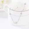 Collar Decorativo para Mujer Moderno Popular en Internet Corto ins Cadena para Clavícula Cadena de Collar de Hierba Dulce para Niña