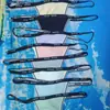 Tanga Feminina Plus Size Estilo Europeu e Americano Cor Dopamina, Calcinha de Cintura Baixa, Algodão Puro Respirável, Venda Quente Transfronteiriça, Cintura com Lettering