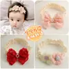 Diadema de Lazos para Niñas 2026 Nuevo Estilo Diadema para Niñas Gorro Protector de Fontanela para Bebés Diadema de Pelo de Ángel Juego de Dos Piezas