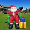 Fornecimento transfronteiriço de decorações de feriado, infláveis do Papai Noel, suprimentos para atmosfera de pátio e jardim, enfeites de Natal
