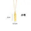 Collar de Plata de Ley S925 Cubo de Hielo de la Fortuna Riqueza para Mujer, Colgante Pequeño de Barra de Oro Cadena para Suéter, Mismo Estilo que en las Joyerías de Oro