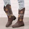 Juti En Stock Nuevo Modelo 2026 Invierno Exportación Talla Grande Zapatos de Mujer Talla 42 Botas de Cuero Retro para Mujer