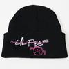 Gorro de Esquí para Niña Linda Gorro de Punto Bordado para Niña Amor Lil Peep Gorro de Lana para Estudiante